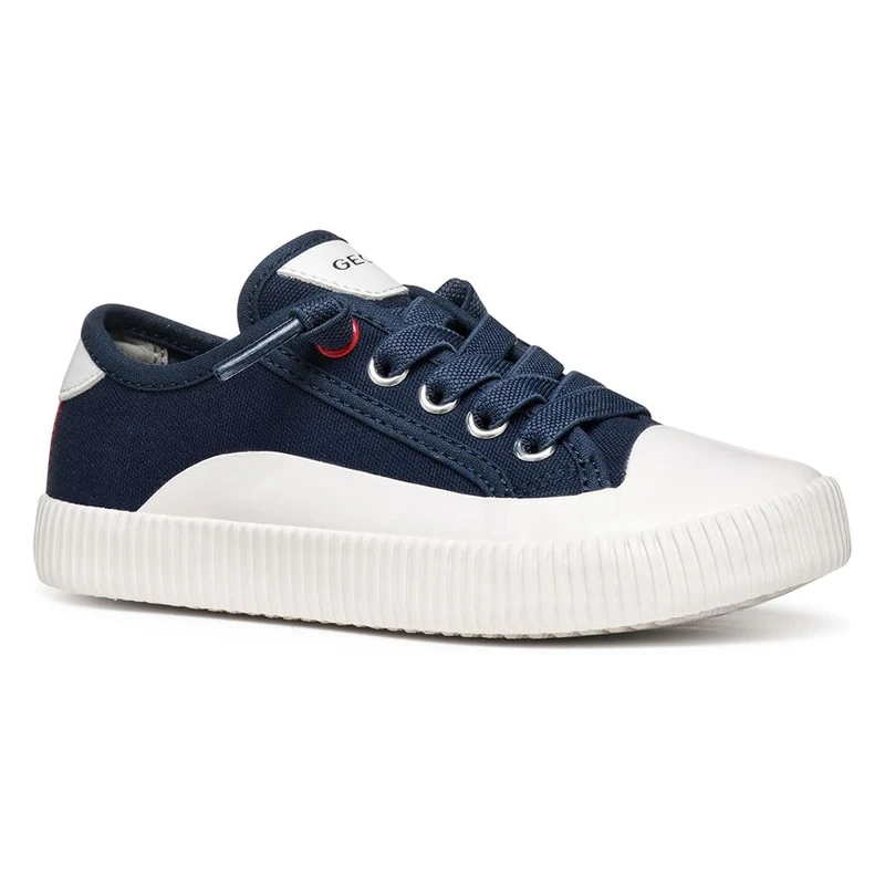 Geox J TIPPESTE BOY A Sneaker, Navy/White, 12.5 UK