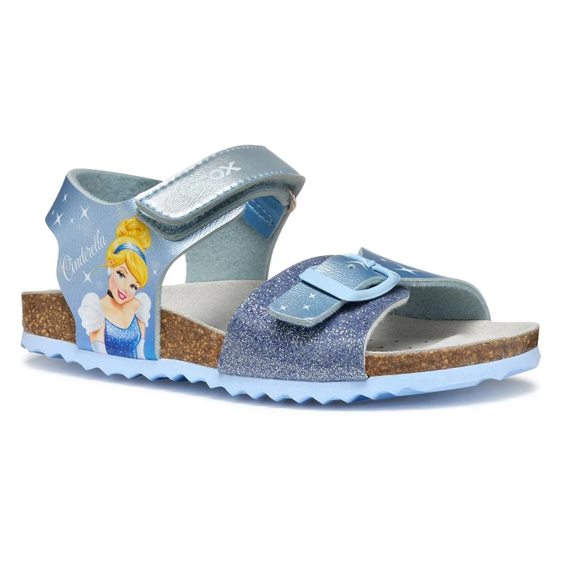 Geox J Adriel Girl G Sandal, Crystal, 5 UK Child