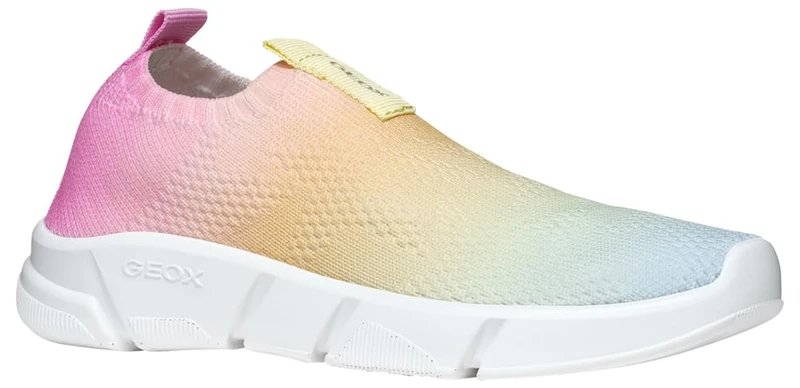 Geox J ARIL Girl E, Girls’ Sneaker, Multicolor,