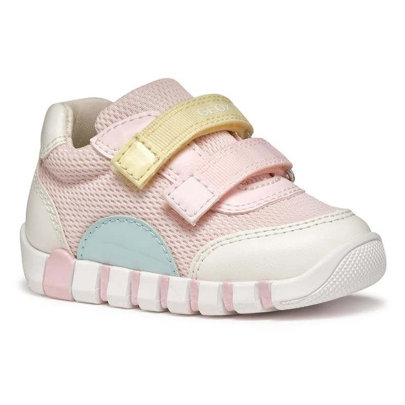 Geox B IUPIDOO Girl A, Baby - Mädchen Sneaker, Lt Pink/Watersea,