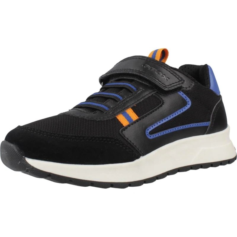 Geox J BRIEZEE BOY A, Boys’ Sneaker, Black/Royal,