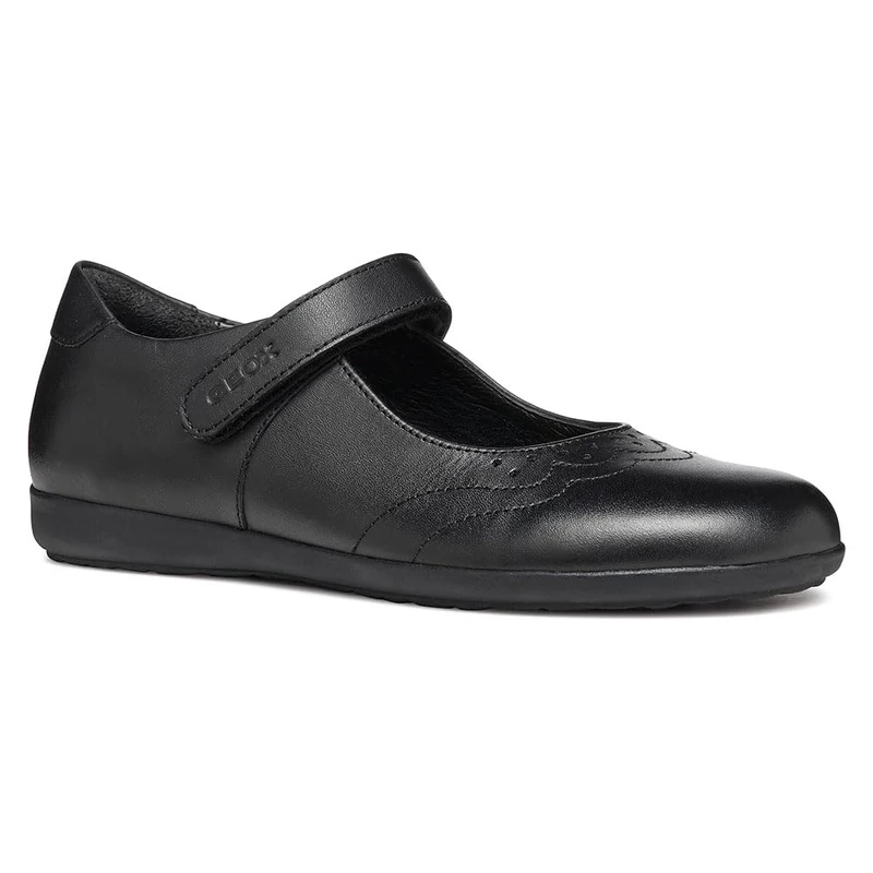 Geox J IBERIDE Girl G Ballet Flat, Black, 11 UK Child - Image 1