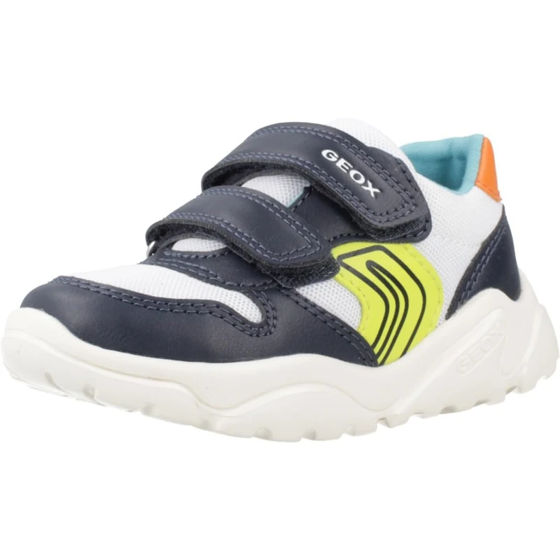Geox Baby Boys B Ciufciuf Boy Sneaker, White Navy, 5 UK Child