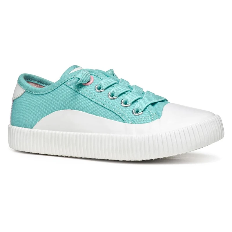 Geox Girls J Tippeste Sneaker, Aqua, 0.5 UK - Image 1