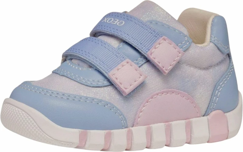 Geox B IUPIDOO Girl A, Baby - Mädchen Sneaker, Lt Avio/Pink,