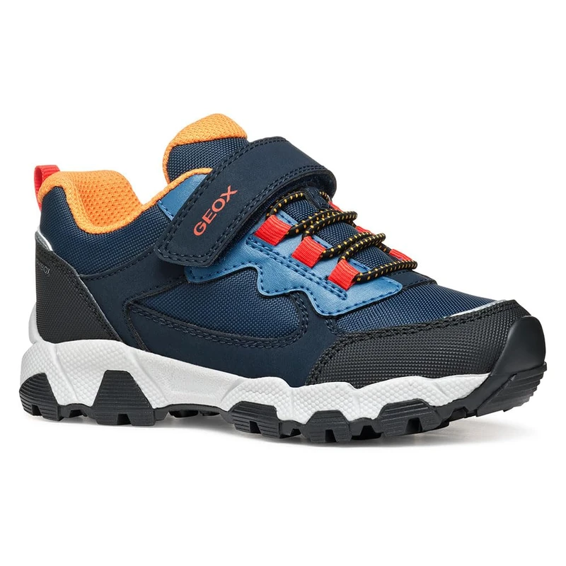 Geox Boys J Magnetar Boy B ABX Sneaker, Navy Avio, 10 UK Child