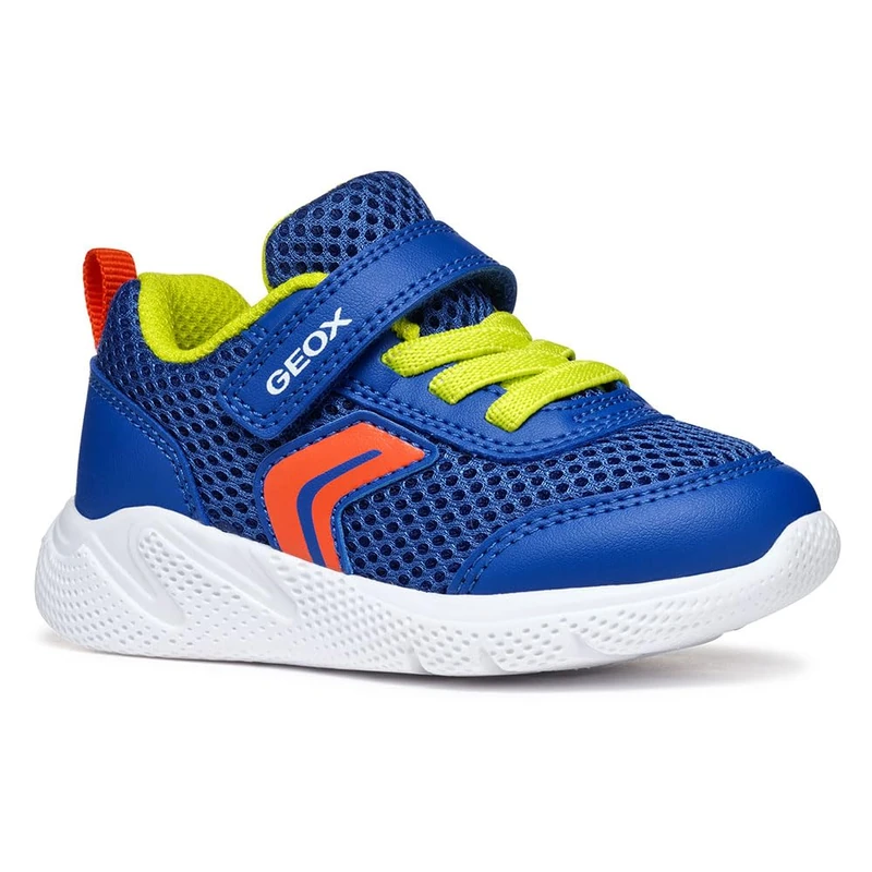 Geox Baby B SPRINTYE BOY C Sneaker, Royal/Red, 7 UK Child