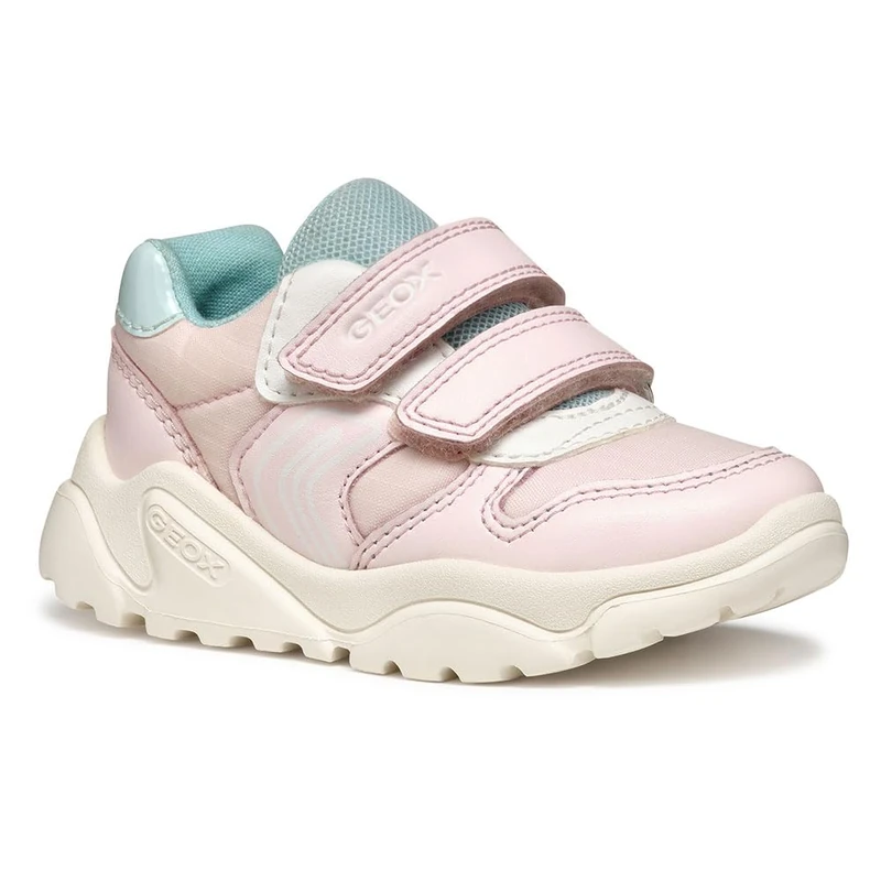 Geox B CIUFCIUF Girl A, Baby - Mädchen Sneaker, Lt Pink/Watersea,