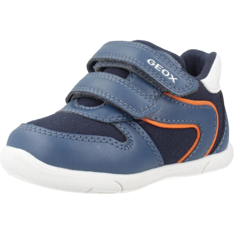 Geox B ZAPITO BOY A, Baby - Jungen Sneaker, Avio/Orange,