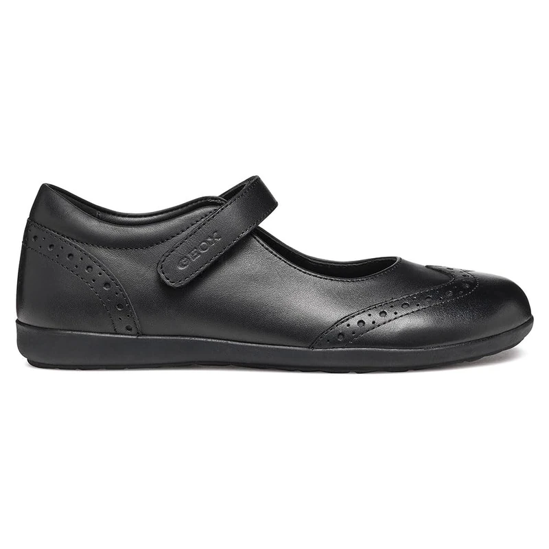 Geox J IBERIDE Girl H, Girls’ Ballet Flat, Black,