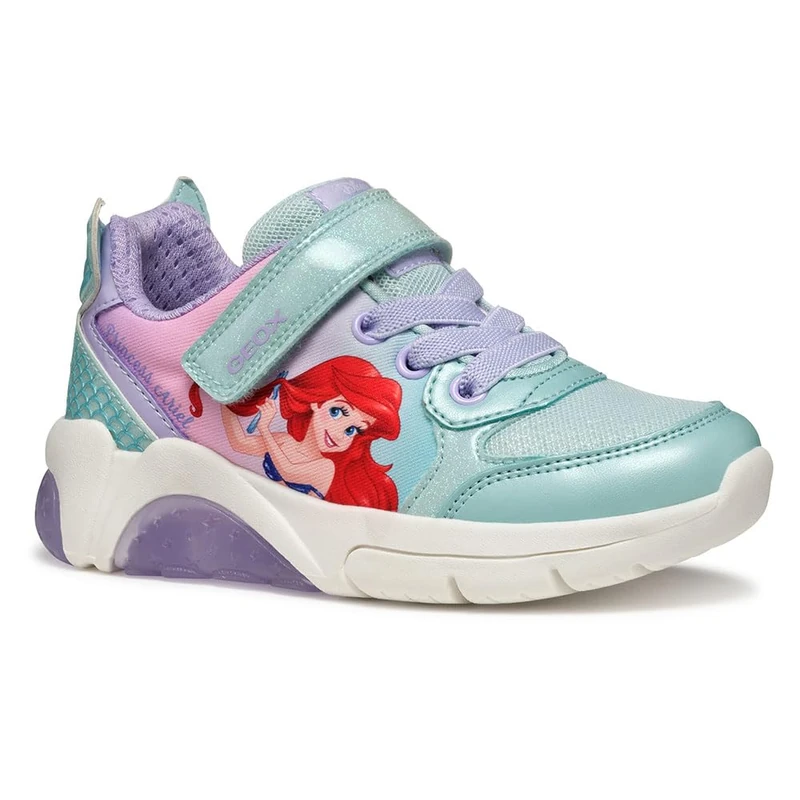Geox J FADINLIGHT Girl B, Girls’ Sneaker, Watersea/Lilac,