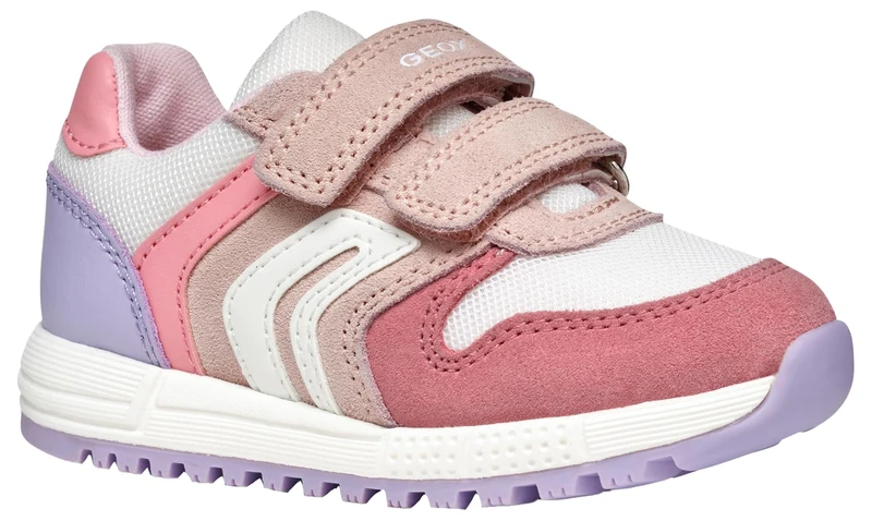 Geox B ALBEN Girl A, Baby - Mädchen Sneaker, Lt Rose/White,