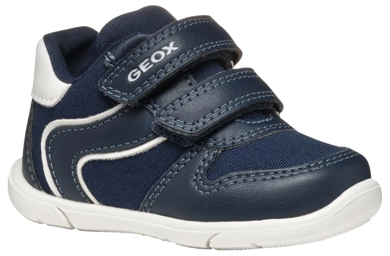 Geox B ZAPITO BOY A, Baby - Jungen Sneaker, Navy/White,