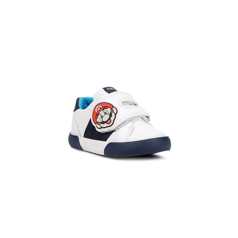 Geox B GISLI BOY C, Baby - Jungen Sneaker, White/Navy,