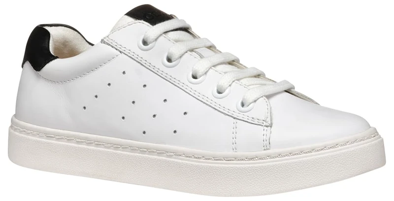 Geox J NASHIK BOY A, Boys’ Sneaker, White/Black,