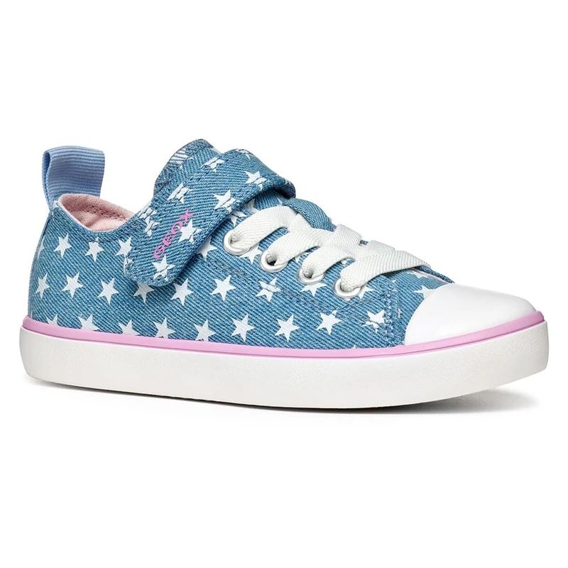 Geox J GISLI A, Girls’ Sneaker, Denim, 3 UK - Image 1
