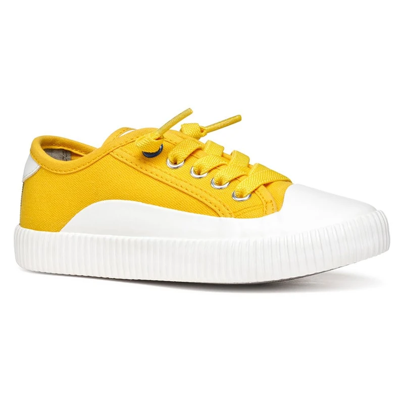 Geox J TIPPESTE BOY A Sneaker, Yellow/White, 0 UK