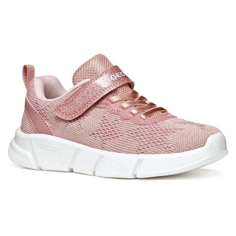 Geox Girls J Aril B Sneaker, Lt Rose, 12.5 UK