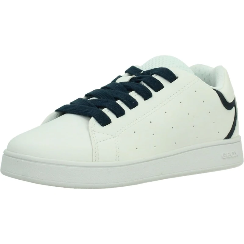 Geox J ECLYPER BOY B, Boys’ Sneaker, White/Navy,