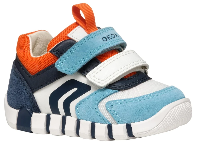 Geox B IUPIDOO BOY D, Baby - Jungen Sneaker, Navy/Ocean,