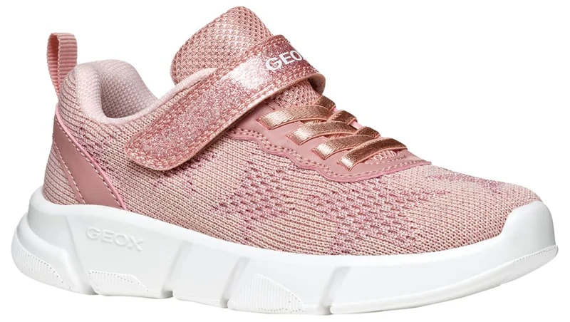 Geox J ARIL Girl B, Girls’ Sneaker, Lt Rose,