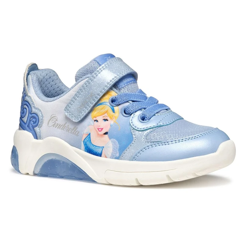 Geox J FADINLIGHT Girl C, Girls’ Sneaker, Sky/Blue,