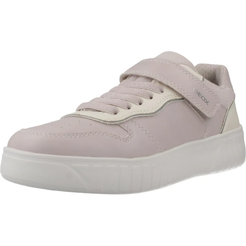 Geox J MIKIROSHI Girl A, Girls’ Sneaker, Dove Grey/Lt Ivory,