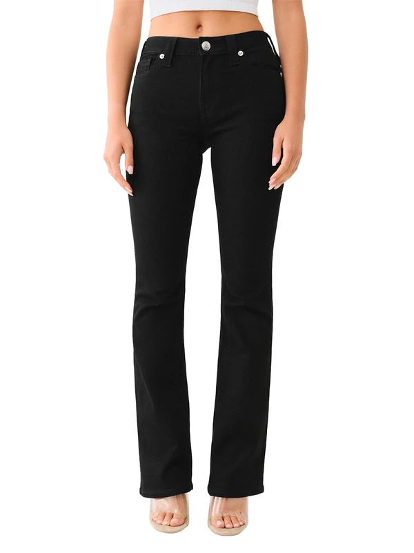 True Religion Women's Becca Mr Boot, Black Body Rinse, 30