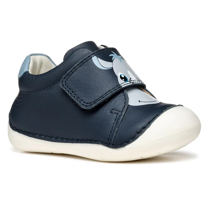 Geox B TUTIM C, Baby - Jungen Sneaker, Navy/Lt Sky,