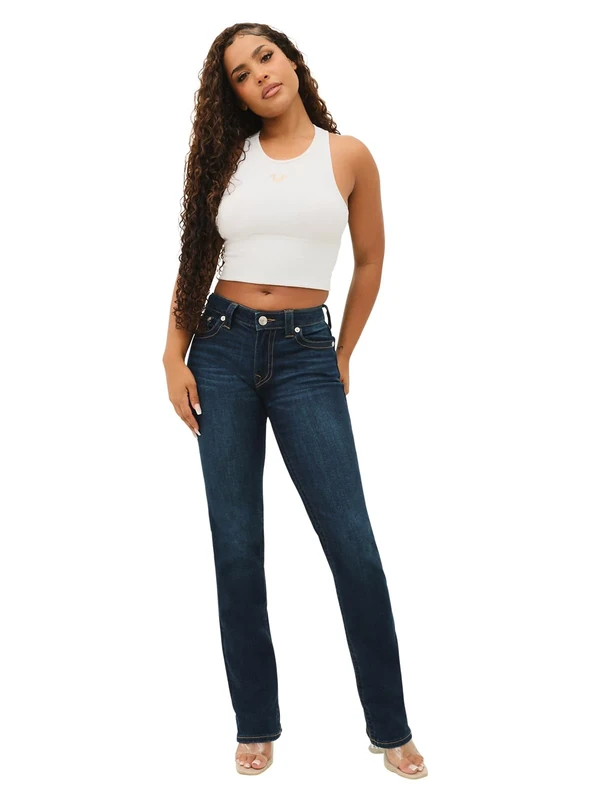 True Religion Women's Billie Mr Straight, Indigo Upgrade, 30