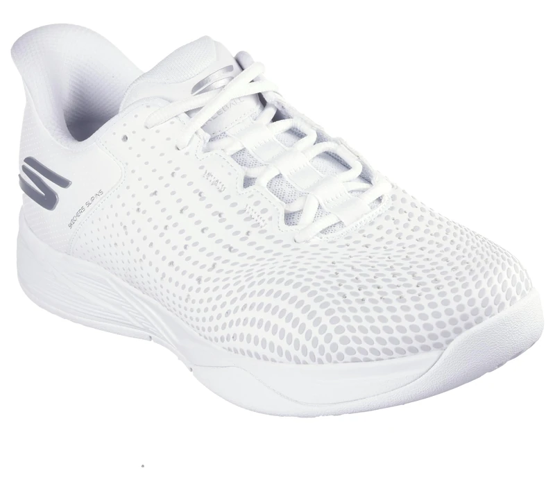 Skechers Men's Skechers Viper Court Reload Pickleball-Shoes, White/Textile Trim, 9 UK