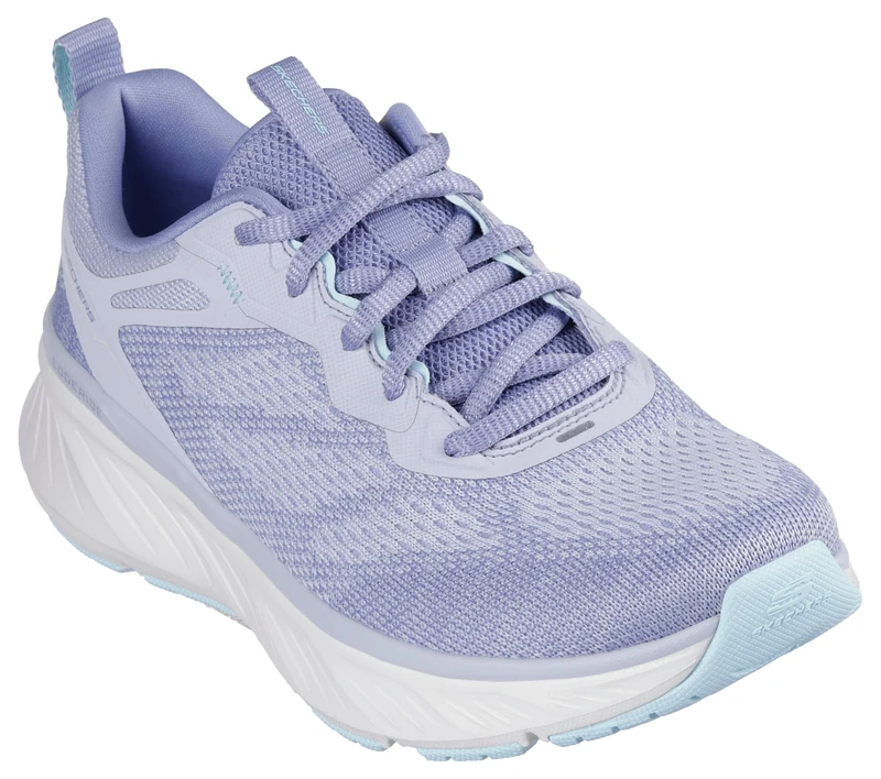 Skechers Women's Edgeride Power Flow Sneaker, Slate Knit/Aqua Trim, 4 UK