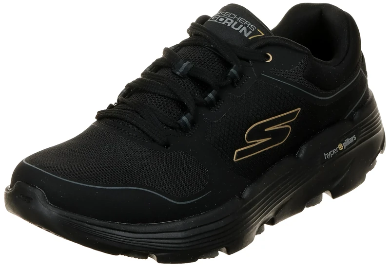 Skechers Men's Go Run 7.0 Full Range Sneaker, Black Textile/Synthetic, 11.5 UK