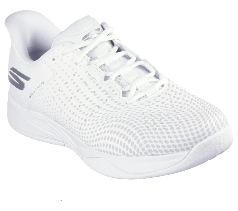Skechers Men's Skechers Viper Court Reload Pickleball-Shoes, White/Textile Trim, 11 UK