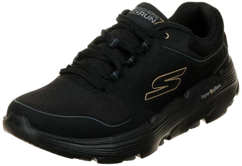 Skechers Men's Go Run 7.0 Full Range Sneaker, Black Textile/Synthetic, 8.5 UK