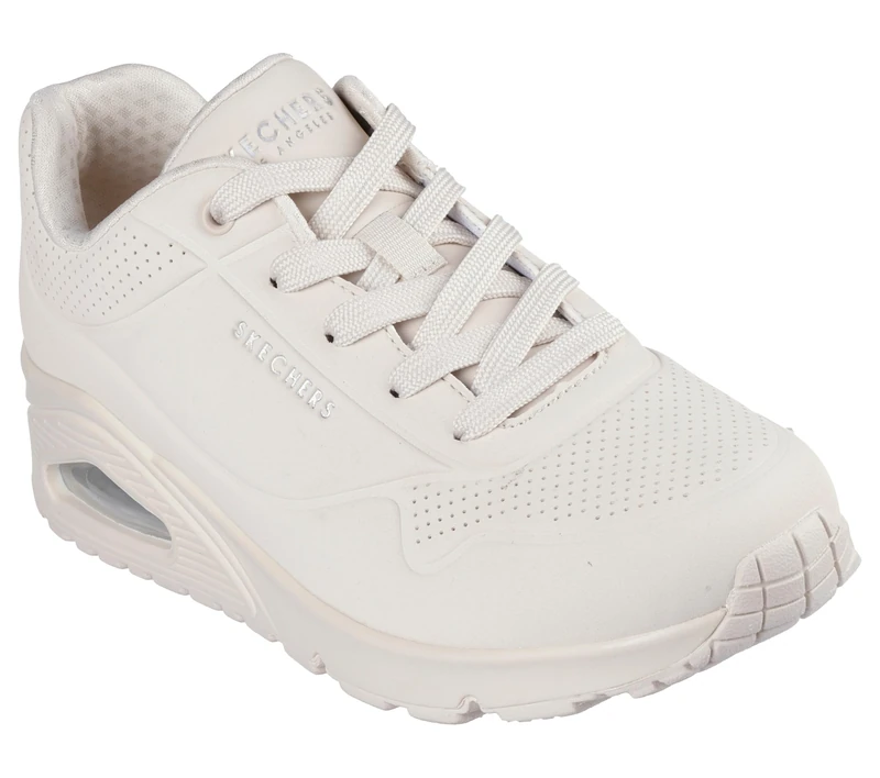 Skechers Women's Uno Stand On Air Trainers, Off White Durabuck/Mesh, 4.5 UK - Image 1