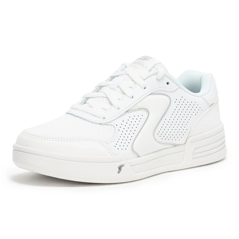 Skechers Women's Viper Court Classic Sneaker, White Leather/Textile/Synthetic, 5.5 UK