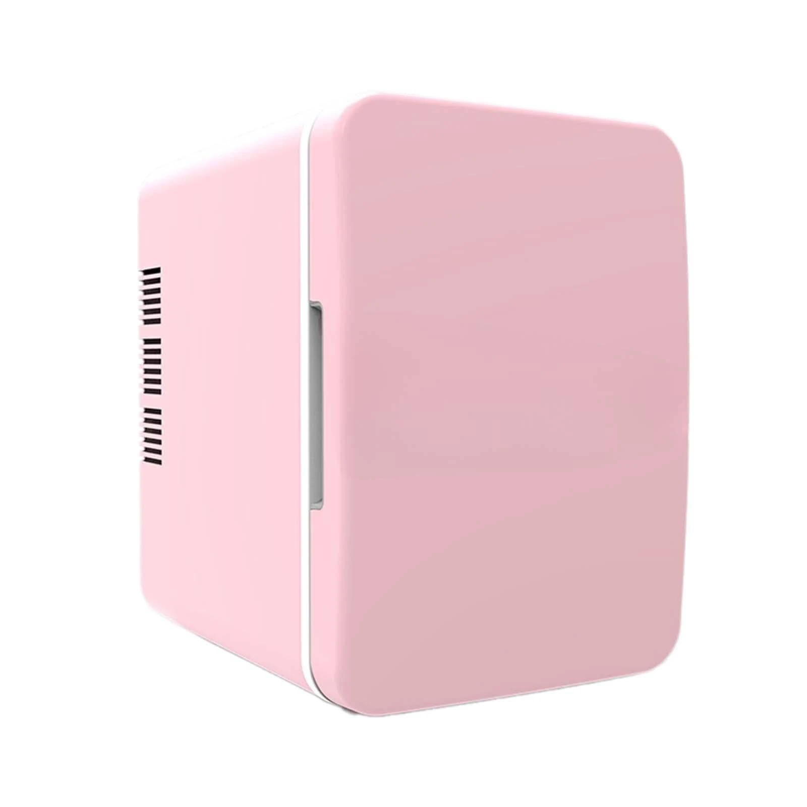 LOVIVER 4L Mini Fridge Compact Refrigerator Portable Drinks Fridge for Bedroom Apartment Travel, Pink