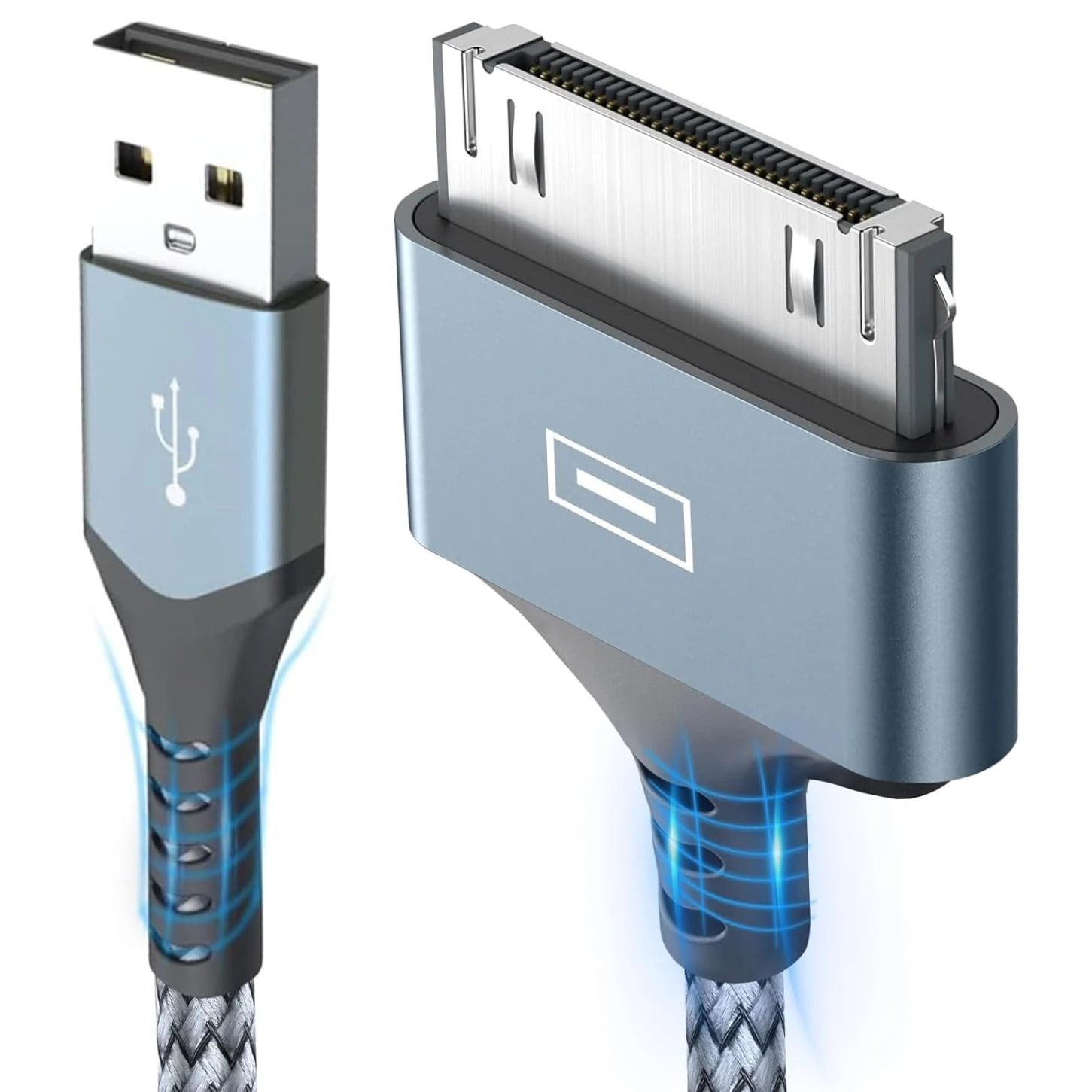 30 Pin Charger Cable for iPhone 4/4S/3G/3GS, iPad 1/2/3, iPod Nano/Touch -3.3ft USB Sync & Charge Cord for Old Apple Device Replacement