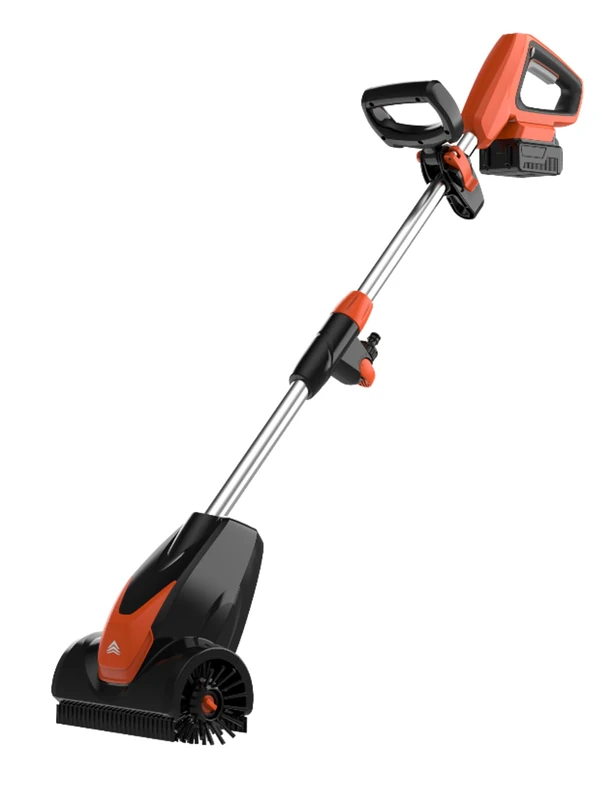 Yard Force 20 V Battery Patio Cleaner LW CPC1, 4.0Ah Lithium-Ion Battery, 200 mm Working Width, Adjustable Speed, Forward/Reverse Brush Rotation, Adjustable Additional Handle
