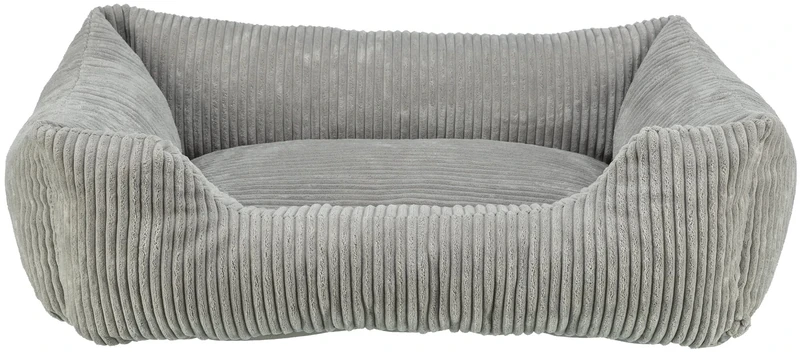 TRIXIE orthopaedic dog bed Vital Jonna 15.4 x 11.0 in in grey – premium dog cushion with memory foam – dog basket for older dogs – joint-friendly and relieving – 37265
