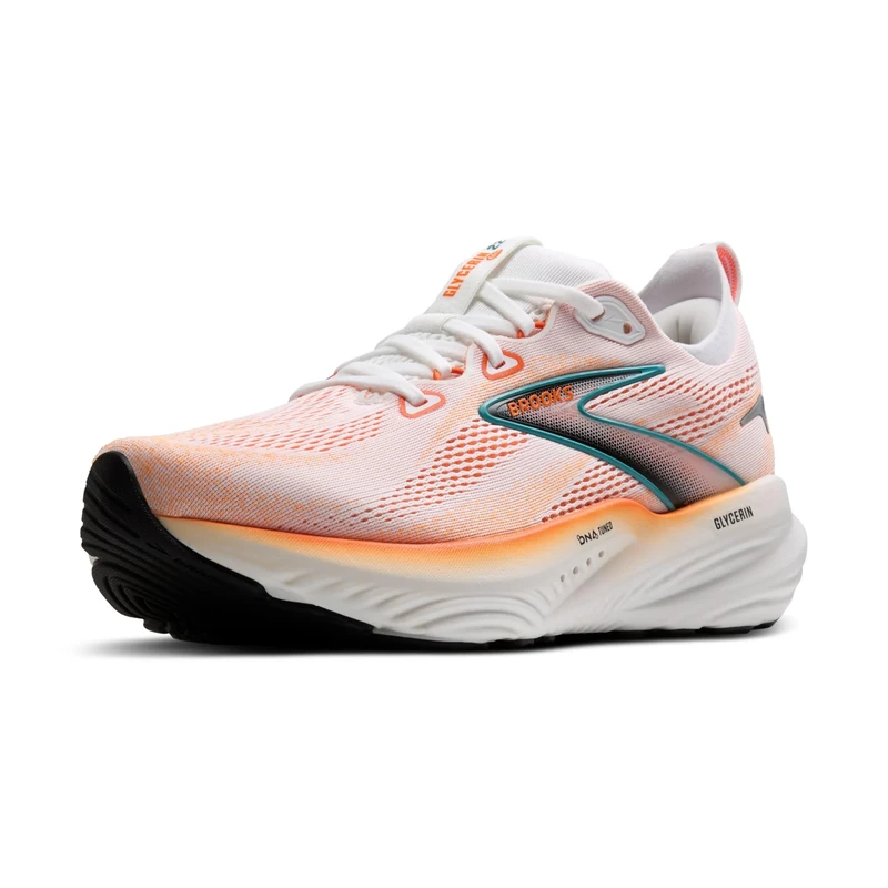BROOKS 1104451D186 Glycerin 22 Men White/Orange/Green Blue Slate UK 7.5