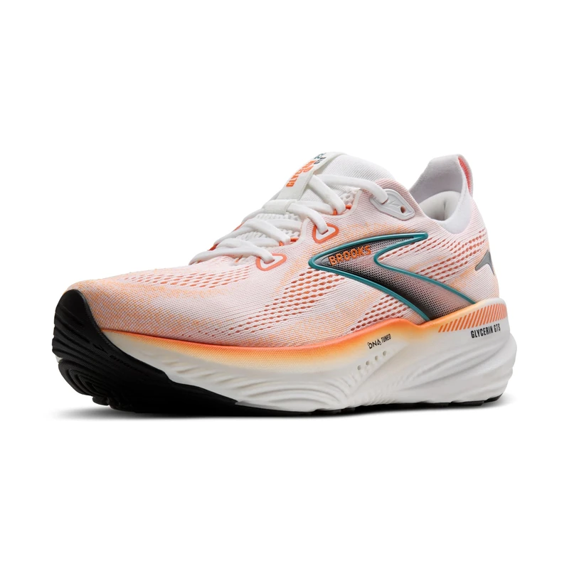 BROOKS 1104461D186 Glycerin GTS 22 Men White/Orange/Green Blue Slate UK 11.5