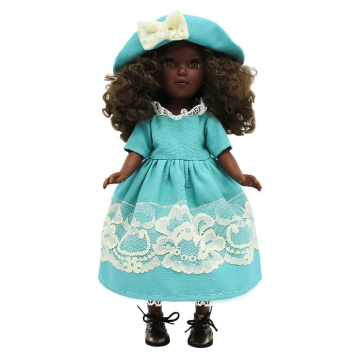 FOLK Pepa's Original Artesanía Doll 41 cm. mulatto collection Vidal Rojas Dolls with freckles and Plain Dress. Made in Spain. - Image 1