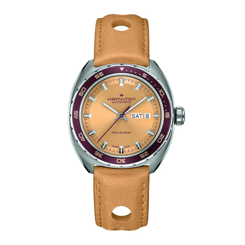 Hamilton Men Analogue Automatic Watch American Classic Pan Europ Swiss Made
