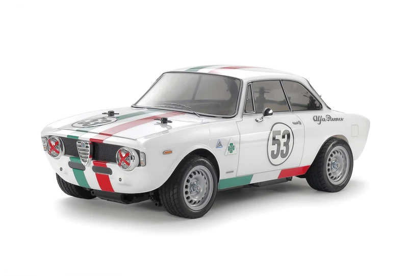 TAMIYA 47501 1:10 RC Alfa Rom. Giulia Club Varnished MB-01 Model Building Kit, Plastic Kit, Hobby, Crafts, Gluing, Model Kit, Model, Plastic Model Building, Car Kit