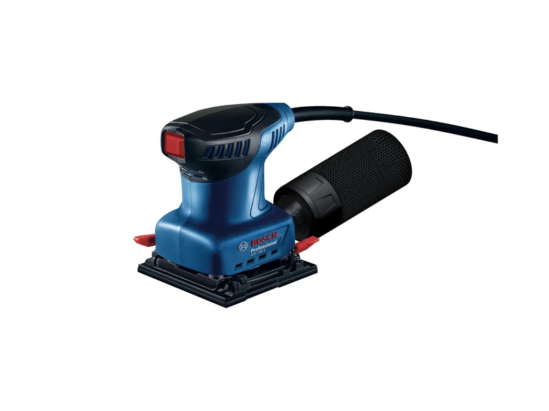 Bosch Professional GSS 140 Orbital Sander (220 W Motor, 3.4 m/s2 Vibration, with Dust Bag, Punching Plate, Sanding Sheet C411)