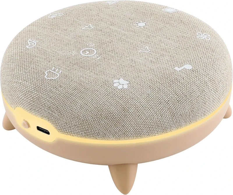 TERRAILLON - Zen Box Kid, Soothing aid, Children's Sleeping, White Noise Machine with 7 Soothing Sounds, Music Streaming via Bluetooth, 8 Bright atmospheres, prog 15-30-60 min, USB-C