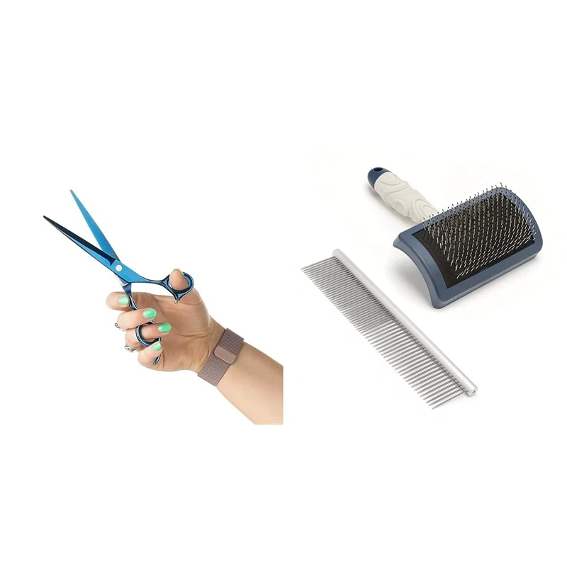 Bundle of Mikki Doodle Straight Scissors + Mikki Doodles Grooming Kit