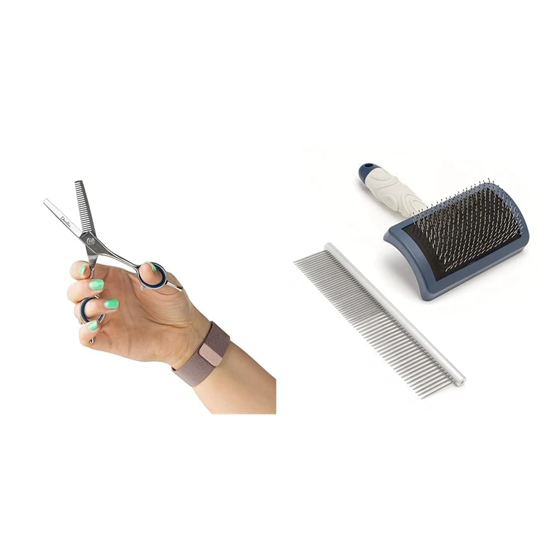 Bundle of Mikki Doodle Face & Paw Thinning Scissors + Mikki Doodles Grooming Kit